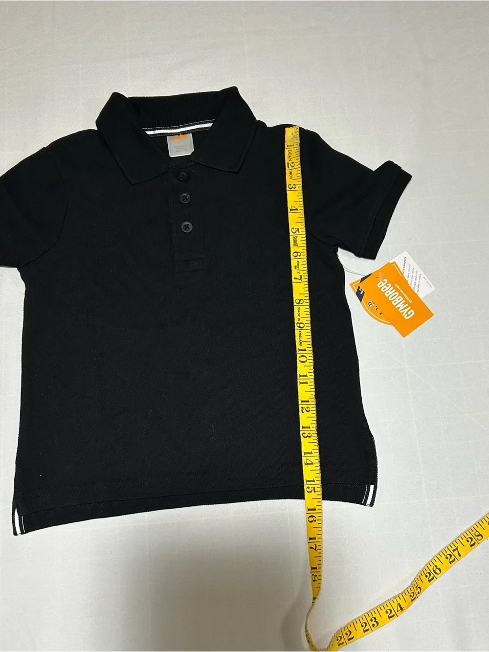 Gymboree Boys 2T Black Short Sleeve Stain Resistance Polo Top NWT Uniform Preppy
